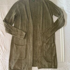 Barefoot Dreams Olive Cardigan Sweater